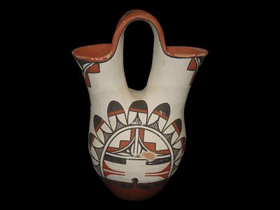 12” x 7 3/4” Southwest Wedding Vase