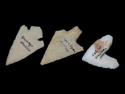 Grouping of 3 Arrowheads from Mexico