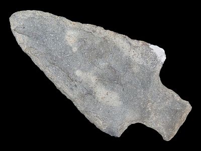3 3/8” x 1 5/8” Adena Point, Michigan, one ear restored