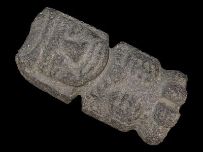 5 3/4” x 2 5/8” Pre-Columbian Stone Detailed Idol from Mexico
