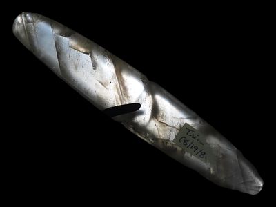 6” x 1” Pre-Columbian Quartz Bar Amulet, Tairona, Costa Rica