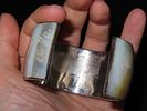 2 5/8" x 2 1/4" Abalone Shell Vintage Cuff Bracelet from Old Southwestern Trading PostImage - 3