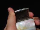 2 5/8" x 2 1/4" Abalone Shell Vintage Cuff Bracelet from Old Southwestern Trading PostImage - 4