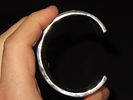 2 5/8" x 2 1/4" Abalone Shell Vintage Cuff Bracelet from Old Southwestern Trading PostImage - 6