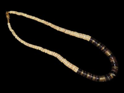 16" Vintage Dentiliam Bead Necklace, From Old Southwestern Trading Post