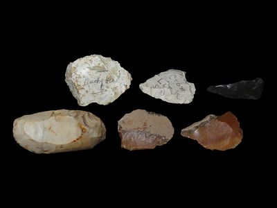 Neo/Mesolithic Flint Artifacts, Found at Beachy Head, Sussex in the 1890s, Ex. French, Ex. J. 