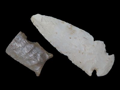 Lot of Two Heartbreakers, Dovetail and Beavertail, Found in Logan Co., Illinois, Ex. J. Weston Smith