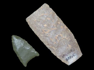 Two Neolithic Points from Algeria, Info on Cards
