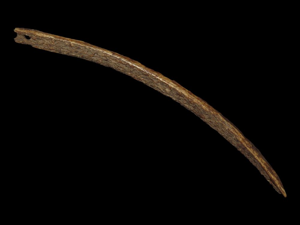 7 1/8” Eskimo Fleshing Tool, Point Barrow, Alaska, Ex. J. Weston Smith