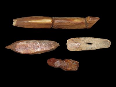 Lot of 4 Artifacts/Tools, Eskimo, Bering Sea, Alaska, Ex. J. Weston Smith