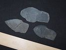 Lot of 3 Eskimo Slate Arrowheads, Bering Sea, Alaska, Ex. J. Weston SmithImage - 1