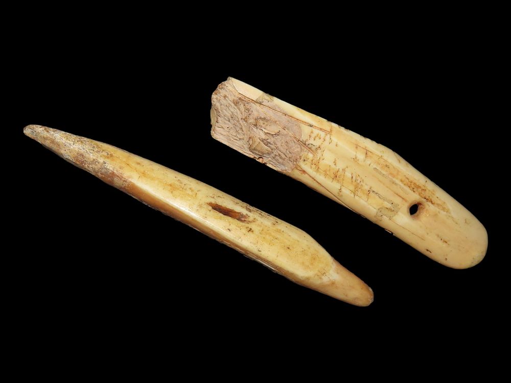Eskimo Lot of Two Artifacts/Tool, Bering Sea, Alaska, Ex. J. Weston Smith