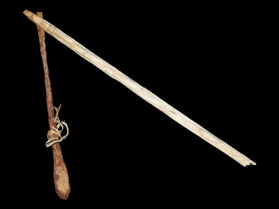 Eskimo Metal Harpoon and Shaft, Bering Sea, Alaska, Ex. J. Weston Smith