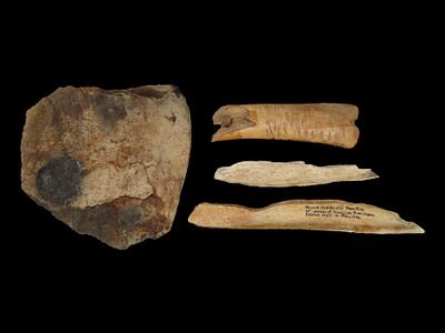 Eskimo Lot of Artifacts/Tools from Bering Sea, Alaska
