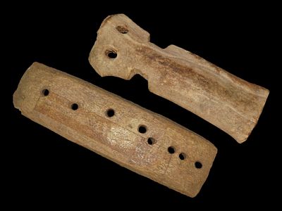 Eskimo Lot of Two Artifacts/Tool, Bering Sea, Alaska