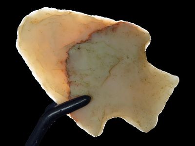 3 1/2" Castroville, Novaculite, Tupelo, Arkansas, Found by John Middlebrook