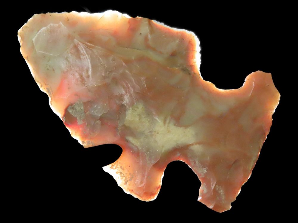 2" Motley Point, Gray and Red Chert, St. Francis Co., Missouri
