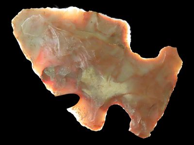 2" Motley Point, Gray and Red Chert, St. Francis Co., Missouri