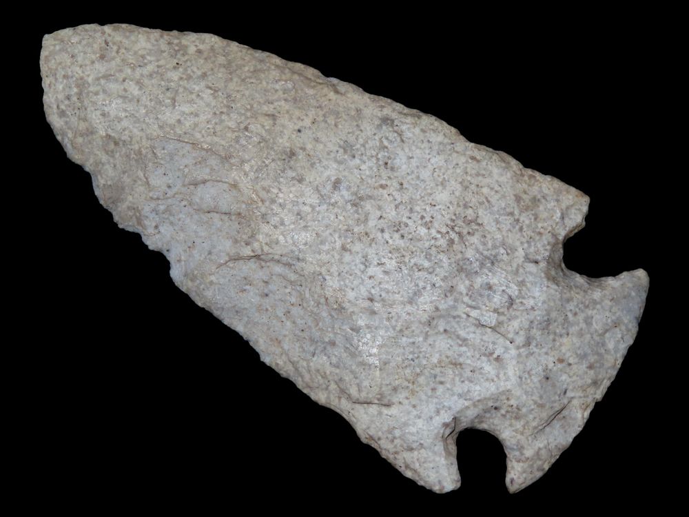 3 1/4" Grand Point, Perino COA, Local Chert, Found in Geier Cave Near Lebanon, Missouri