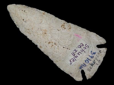 3 1/2" Pulaski Point, Burlington Chert, Schuyler Co., Illinois