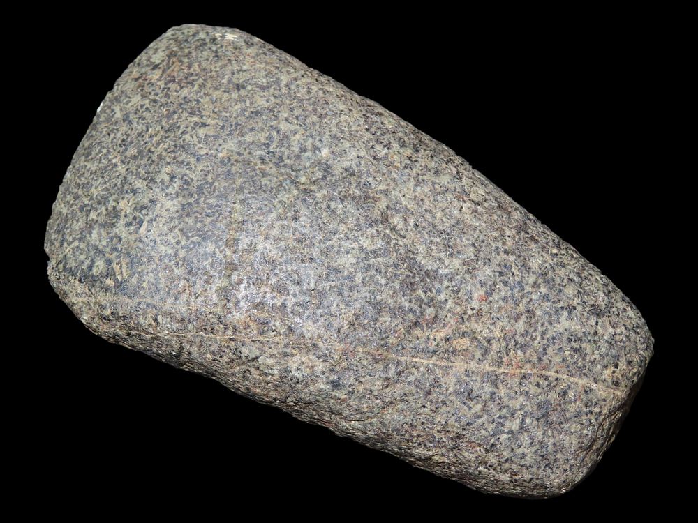 3 15/16" Granite Celt, Fine Bit, Found by Tim Ray, Lawrence Co., Arkansas