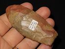 2 15/16" Clovis, Tony Putty COA, Buffalo River Chert with Brown and Red Linear Stripes, Buffalo Image - 1