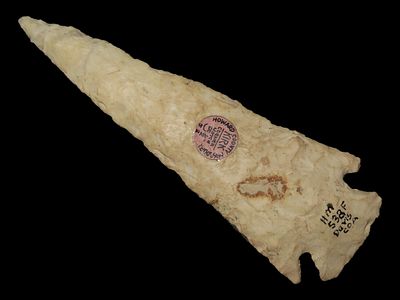 5 1/2" Lost Lake, Tom Davis COA, White Burlington Chert, Howard Co., Missouri