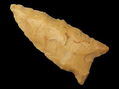 2 1/8" Dalton, Jeff Baker COA, Tan Chert, Crowley Ridge Cobble, Arkansas