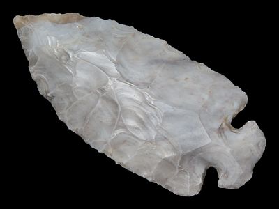 4 1/16" Dovetail, Gray Flint Ridge Flint, Butler Co., Ohio