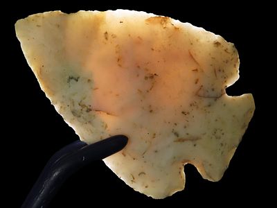 2 9/16" Neuberger Point, Motley COA, Burlington Chert, Adams Co., Illinois, Ex. Herbert Mangold