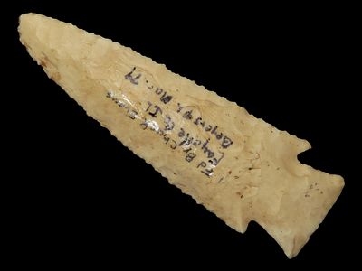 3 1/2" Hardin, John Cianfarani Jr. COA, Burlington Chert, Fayette Co., Illinois, Found by Chuck 