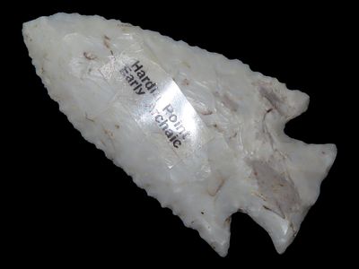 3 1/16" Hardin Point, Motley COA, Burlington Chert, Pike Co., Illinois, Ex. Herbert Mangold