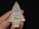 4 1/4" Dickson Point, Motley COA, Burlington Chert, Cooper Co., Missouri, Ex. Herbert MangoldImage - 3