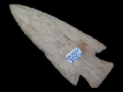 3 7/8" Hardin Point, Motley COA, Burlington Chert, Pettis Co., Missouri, Ex. Bruce Barnhart 