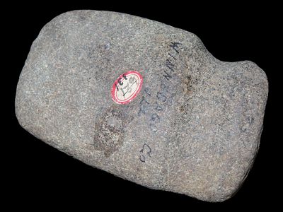 3 1/2" Three Quarter Grooved Axe, Winnebago County, Illinois, Ex. Herbert Mangold