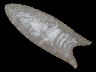 3 1/2" Debert, Stermer COA, Fluted, Indiana Hornstone, Found in Kentucky, Ex. Walt McIntire 