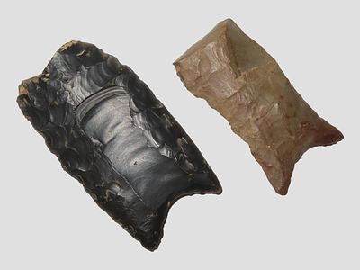 Lot of 2 Paleo Heartbreakers, Benton Co., Tennessee
