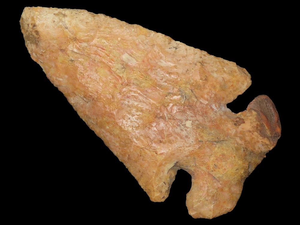 3 3/4" Thebes, Restored Ear, River-Stained, Pike Co., Illinois