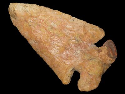 3 3/4" Thebes, Restored Ear, River-Stained, Pike Co., Illinois