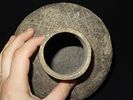 6 1/2" x 7" Pottery with Half Engraved Lines, New Madrid Co., MissouriImage - 3