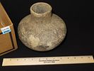 6 1/2" x 7" Pottery with Half Engraved Lines, New Madrid Co., MissouriImage - 9