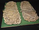 12" x 18" Riker Display with 10" Anasazi Woven Yucca Sandals, Found in 1940 by Mr. Warner on Image - 1