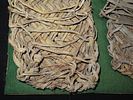 12" x 18" Riker Display with 10" Anasazi Woven Yucca Sandals, Found in 1940 by Mr. Warner on Image - 2