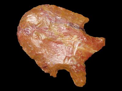 1 1/4" Sallisaw Point, Found on the J.J. Currie Ranch, Palo Duro Canyon, Randall Co., Texas