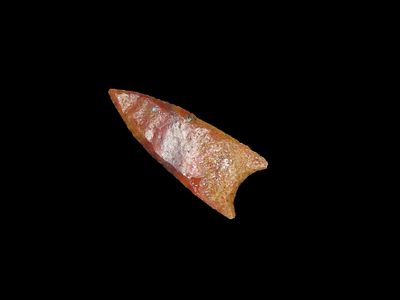 7/8" Bassett Point, Found on the J.J. Currie Ranch, Punta de Agua Creek, Hartley Co., Texas