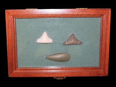 Lot of 3 Ancient Island Artifacts, Pacific Coast