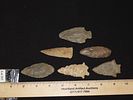 Lot of 6 Archaic/Woodland Arrowheads, Benton Co., TennesseeImage - 7