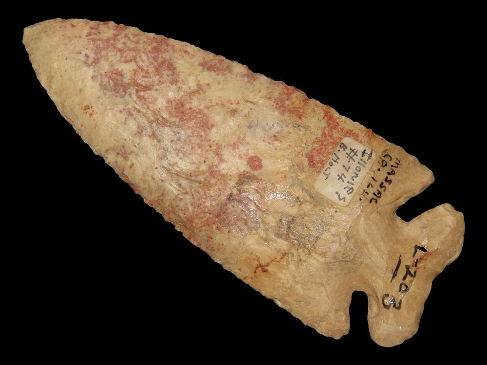 4 3/4” Thebes, Strawberry Flint, Found in Massac County, Illinois, Ex. Glen Leesman Collection 
