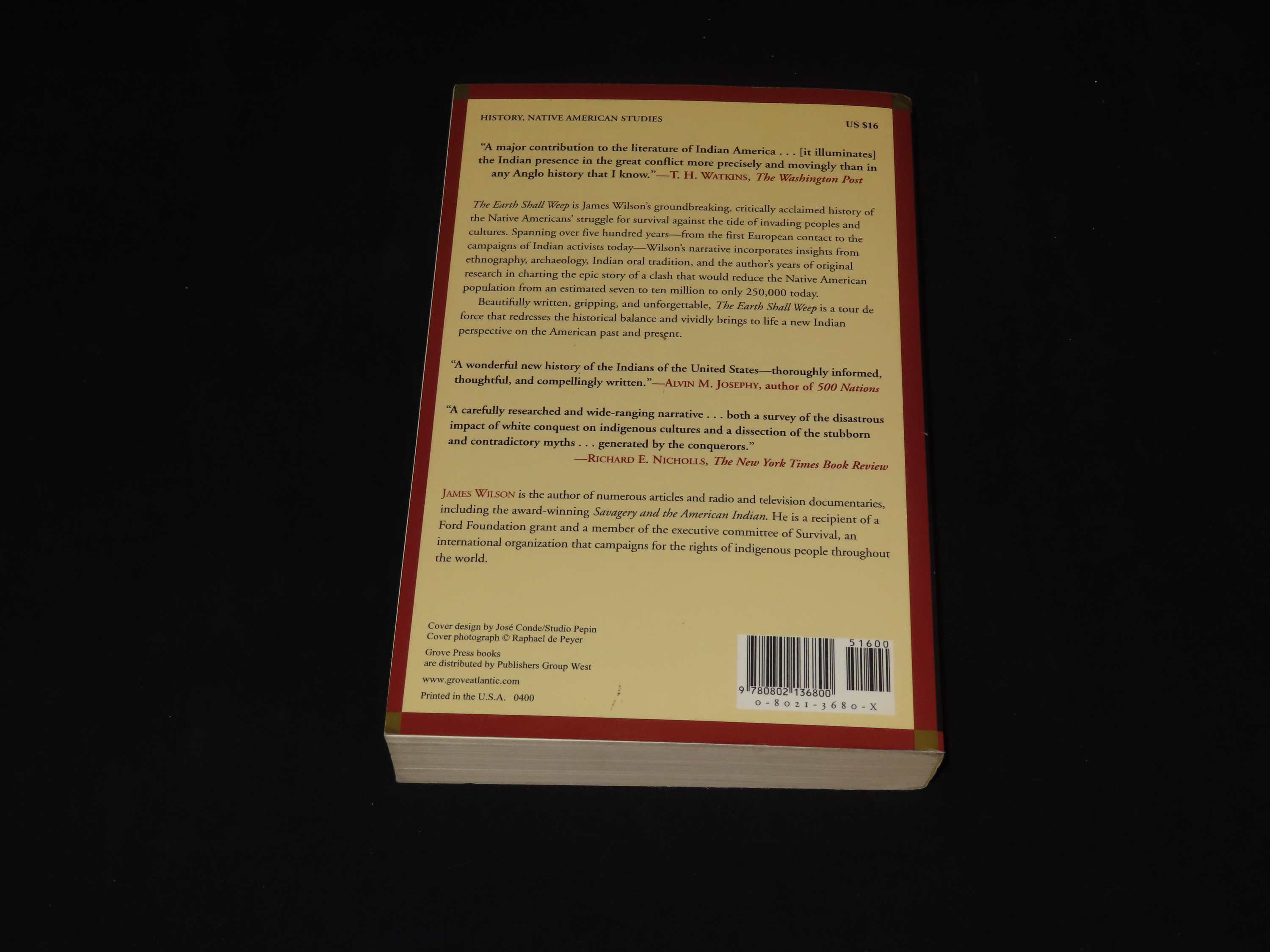 THEEARTH SHALL WEEP, A HISTORY OF NATIVE AMERICA
