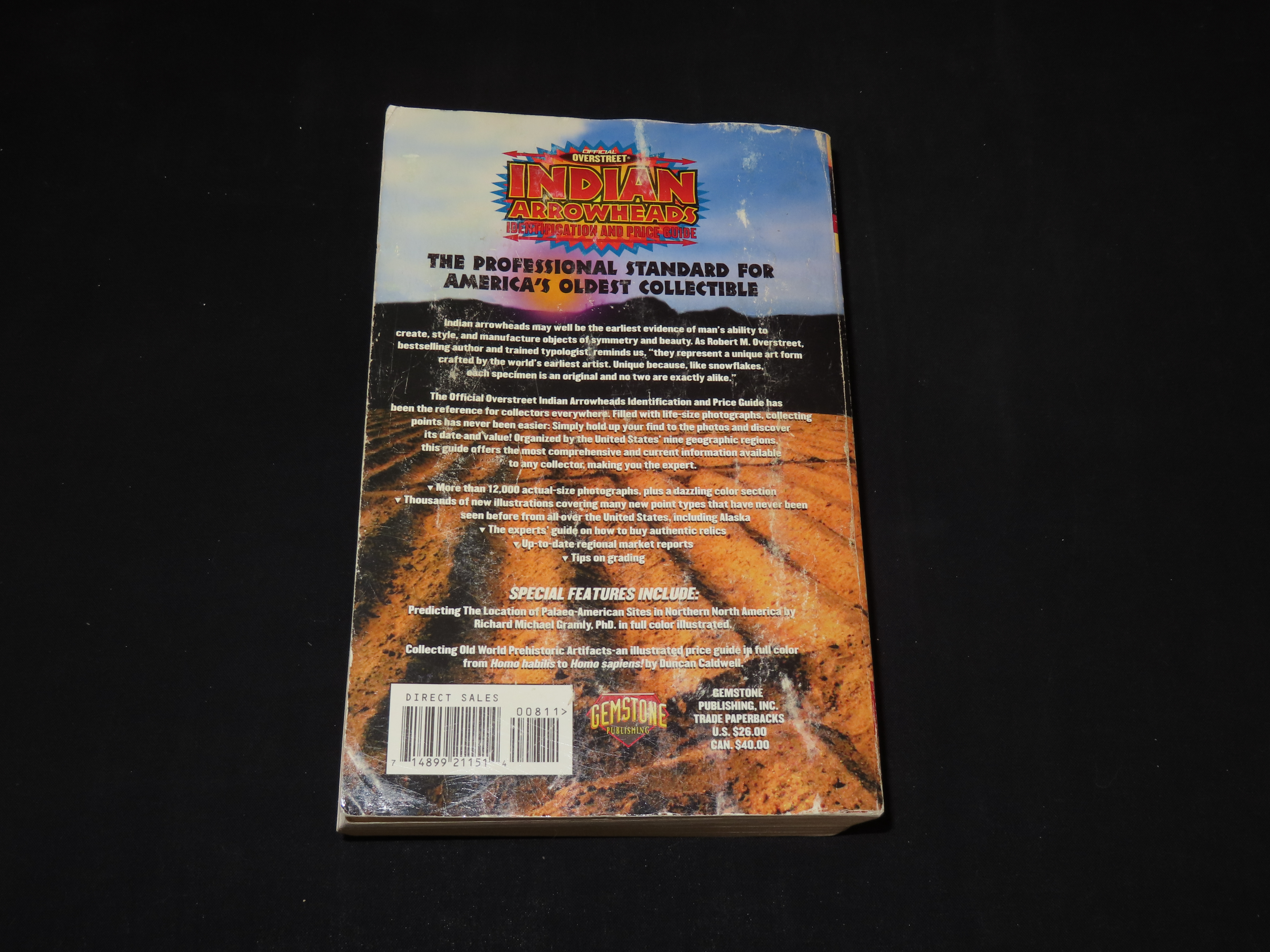 OFFICIAL OVERSTREET INDIAN ARROWHEADS IDENTIFICATION AND PRICE GUIDE, EIGHTH EDITION